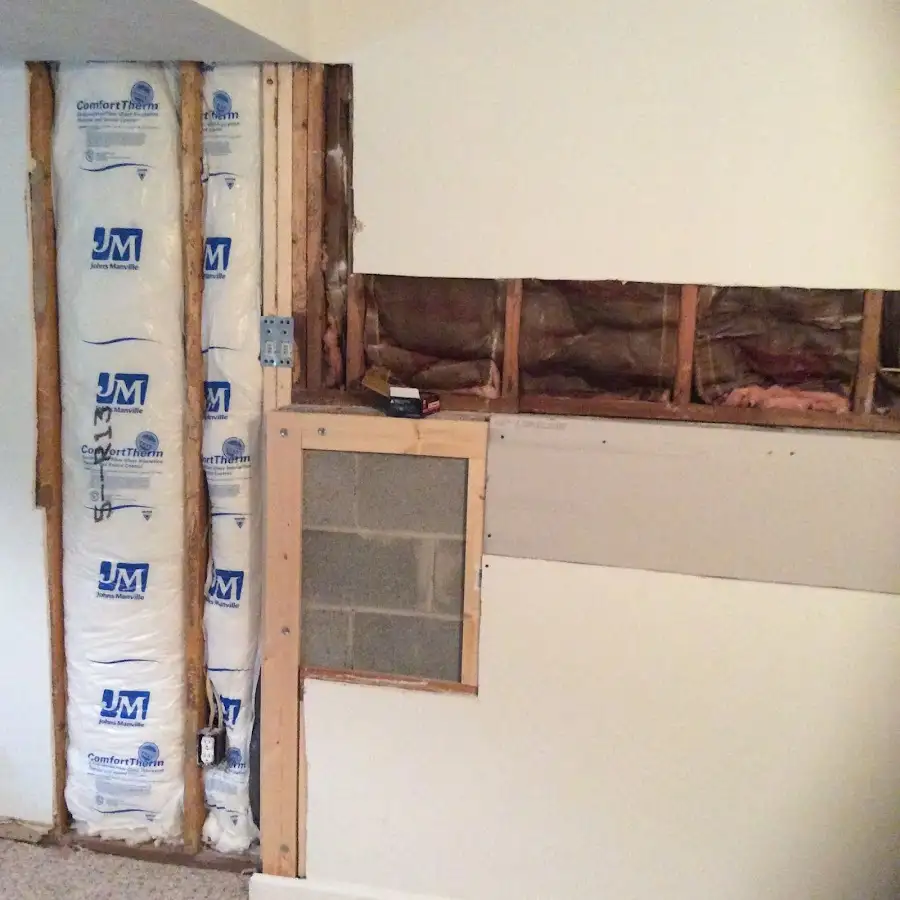 Wall insulation replacement during Structural Drying in Fanwood